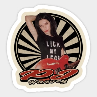 Vintage 80s Pj Harvey Sticker